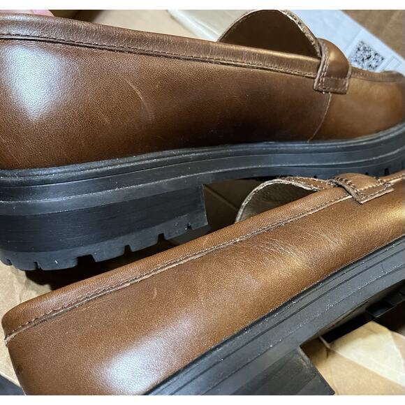 Madewell The Bradley Lugsole Brown Leather Loafer Ladies Women’s Size 9 NG674 - Picture 8 of 8